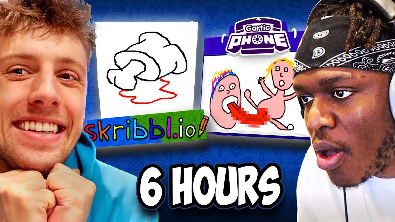 *BEST* 6 HOURS SIDEMEN DRAWING (GARTIC PHONE & SKRIBBL.IO)