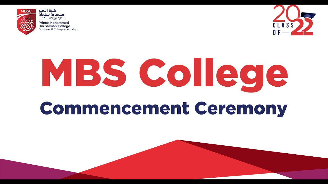 MBS College Commencement Ceremony