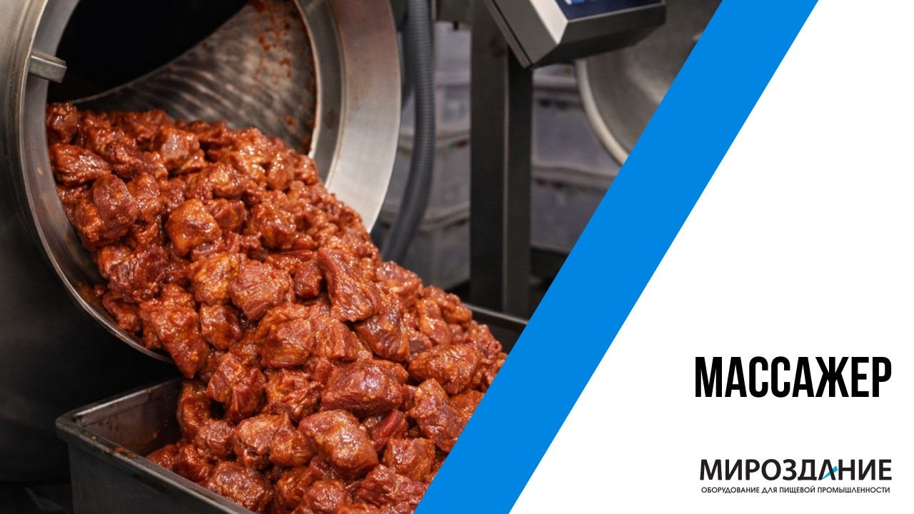 Промышленный вакуумный массажер для мяса | Мясомассажер для маринования и подготовки сырья