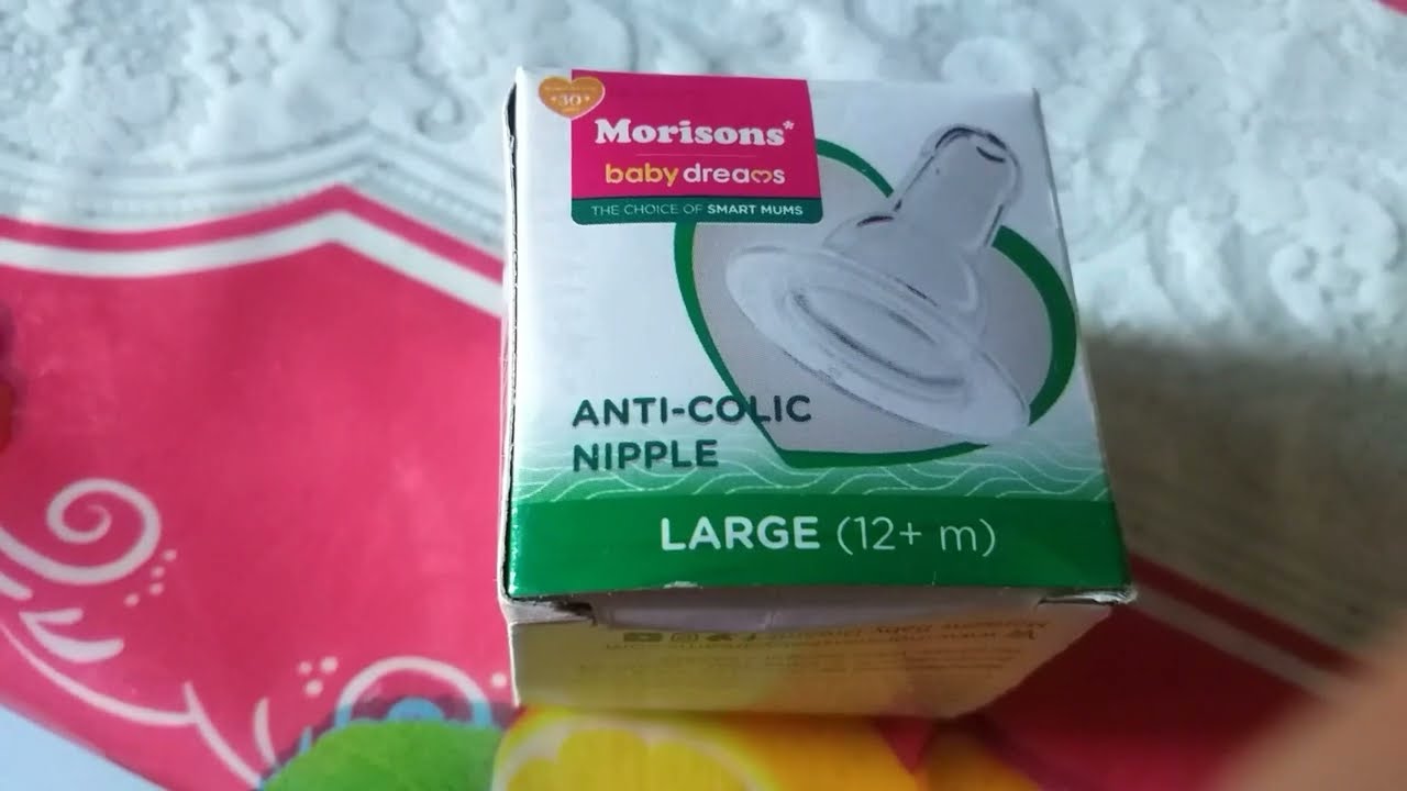 Morisons Anti-Colic  Nipple (Large  12+m) Unboxing
