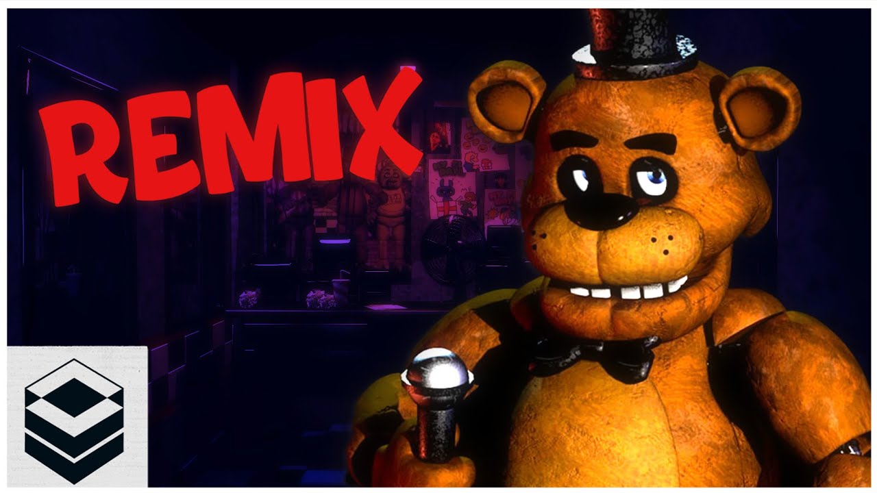 Five Nights at Freddy's 1 Song (ByteJam, Alvin Mo, Mezzia, & Veeraphat Remix) | FNAF LYRIC VIDEO