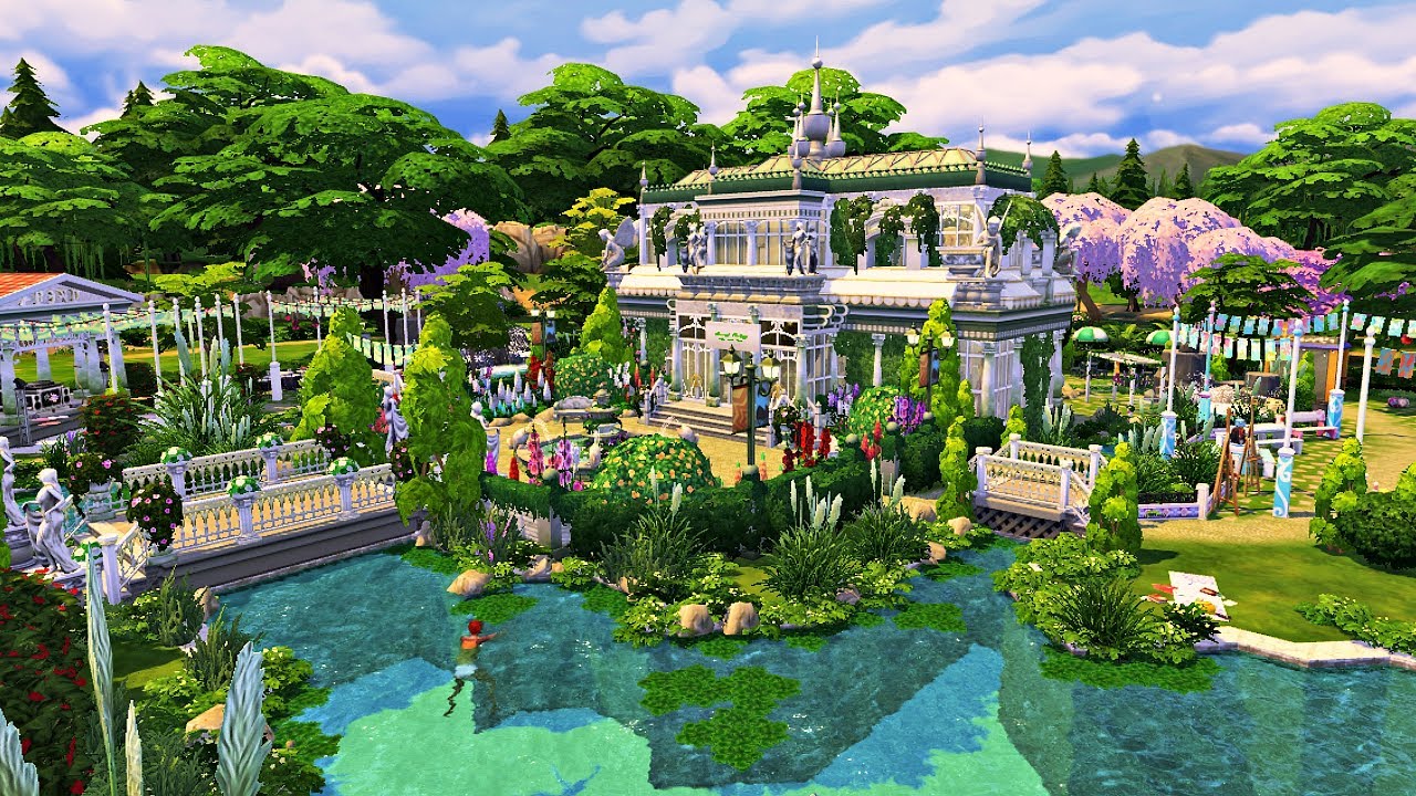 The Sims 4 - CAMPUS PARK - | Speed Build