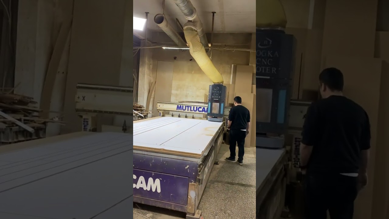 CNC router tezgahlarında mdf kesim işlemi