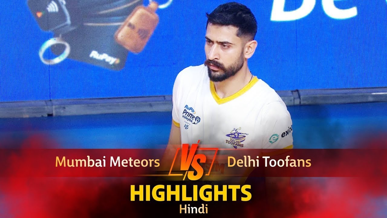 Mumbai Meteors vs Delhi Toofans | Hindi Highlights | PVL | 16th February 2024 cridit @SonyLIV
