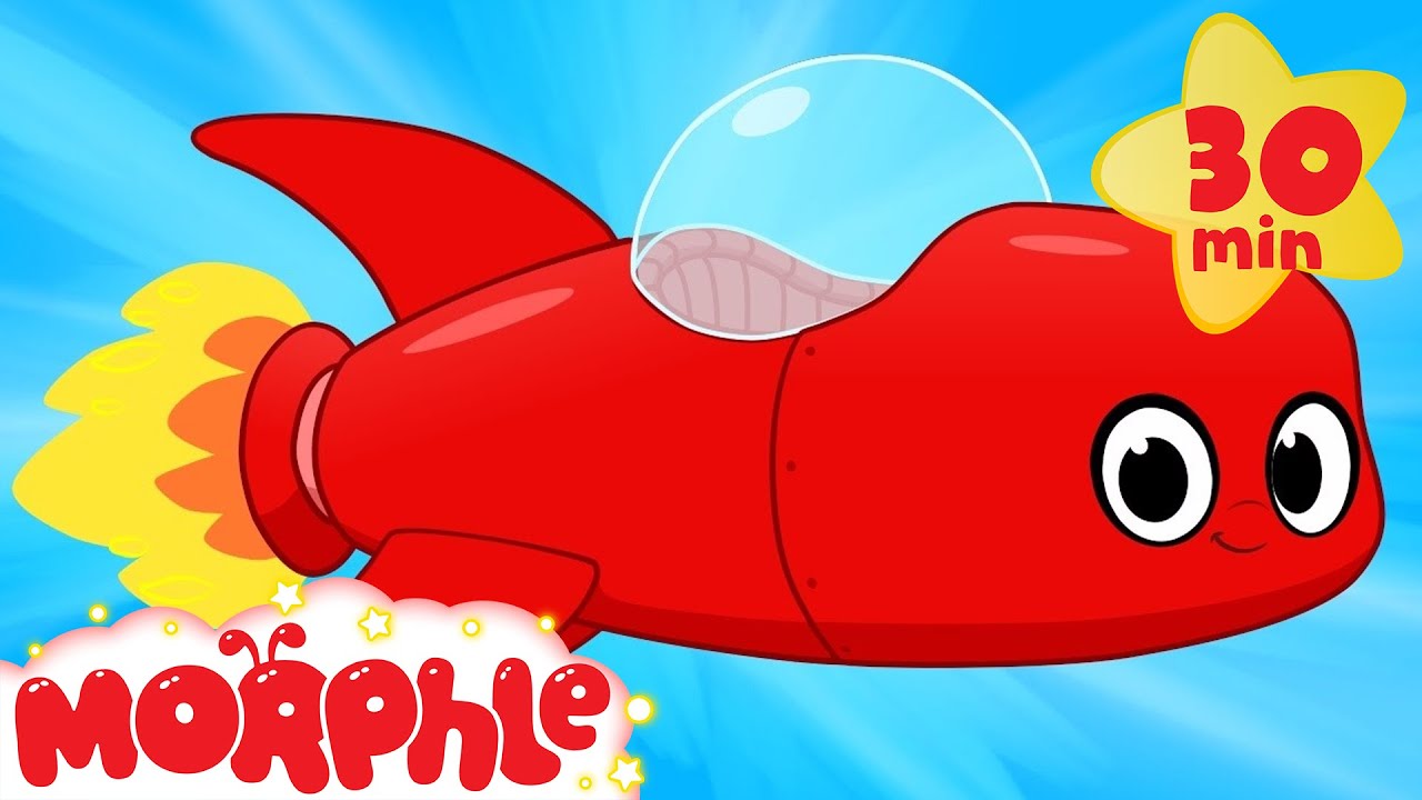 My Red Rocket Ship - My Magic Pet Morphle Compilation of Videos For Kids