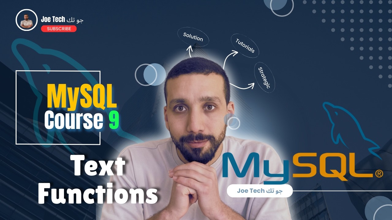 Course 9: Text Functions in MySQL | دوال النص في  #mysql #sql #mysqltutorial #2026