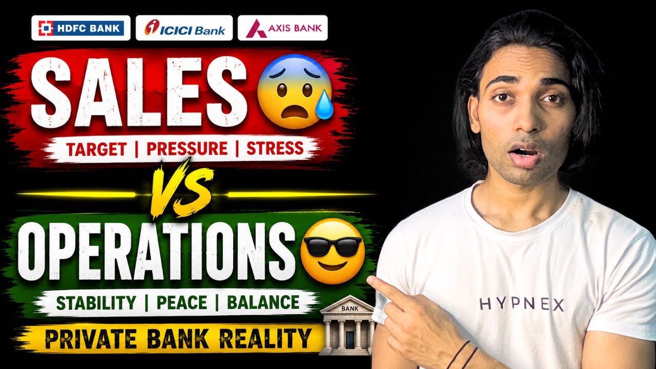 Banking Sales Job vs Operations Job | Which is Better in Private Bank? (Reality 2026)