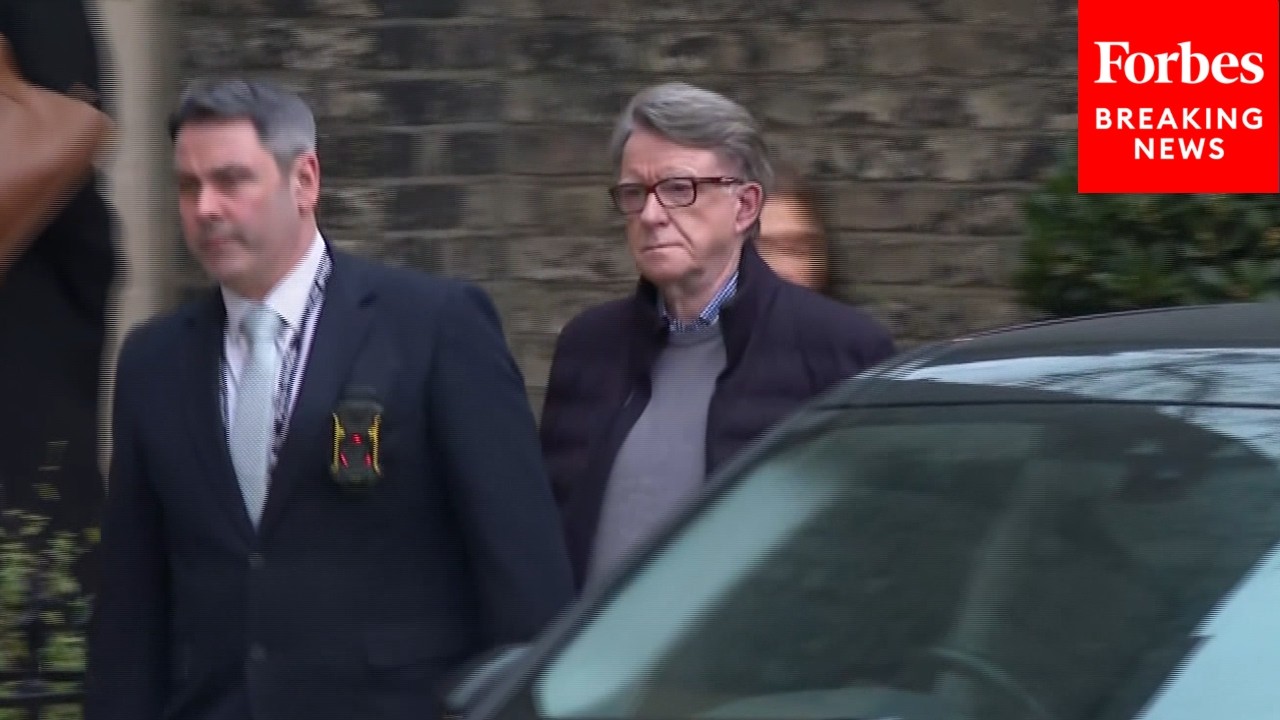 ARREST FOOTAGE: Former British Ambassador To The U.S. Peter Mandelson Arrested Over Epstein Ties