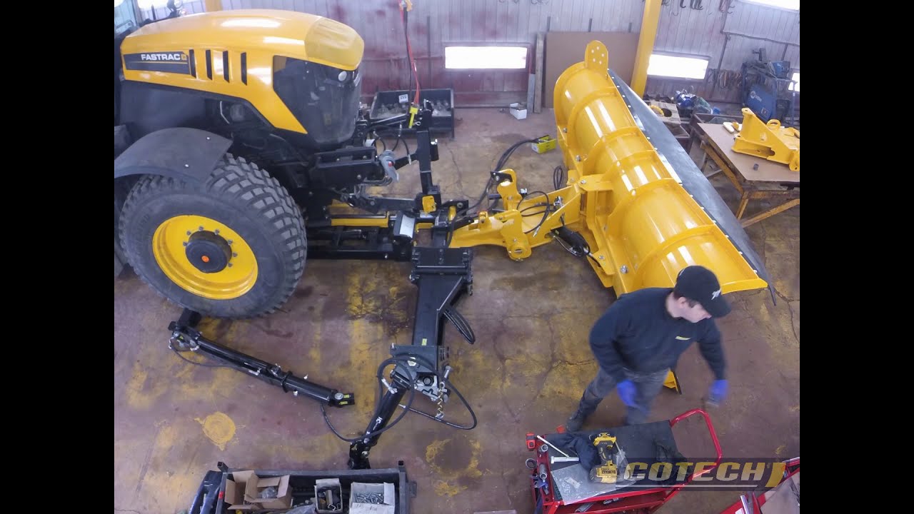 Cotech-JCB8330 Snowplow subframe assembly timelaps