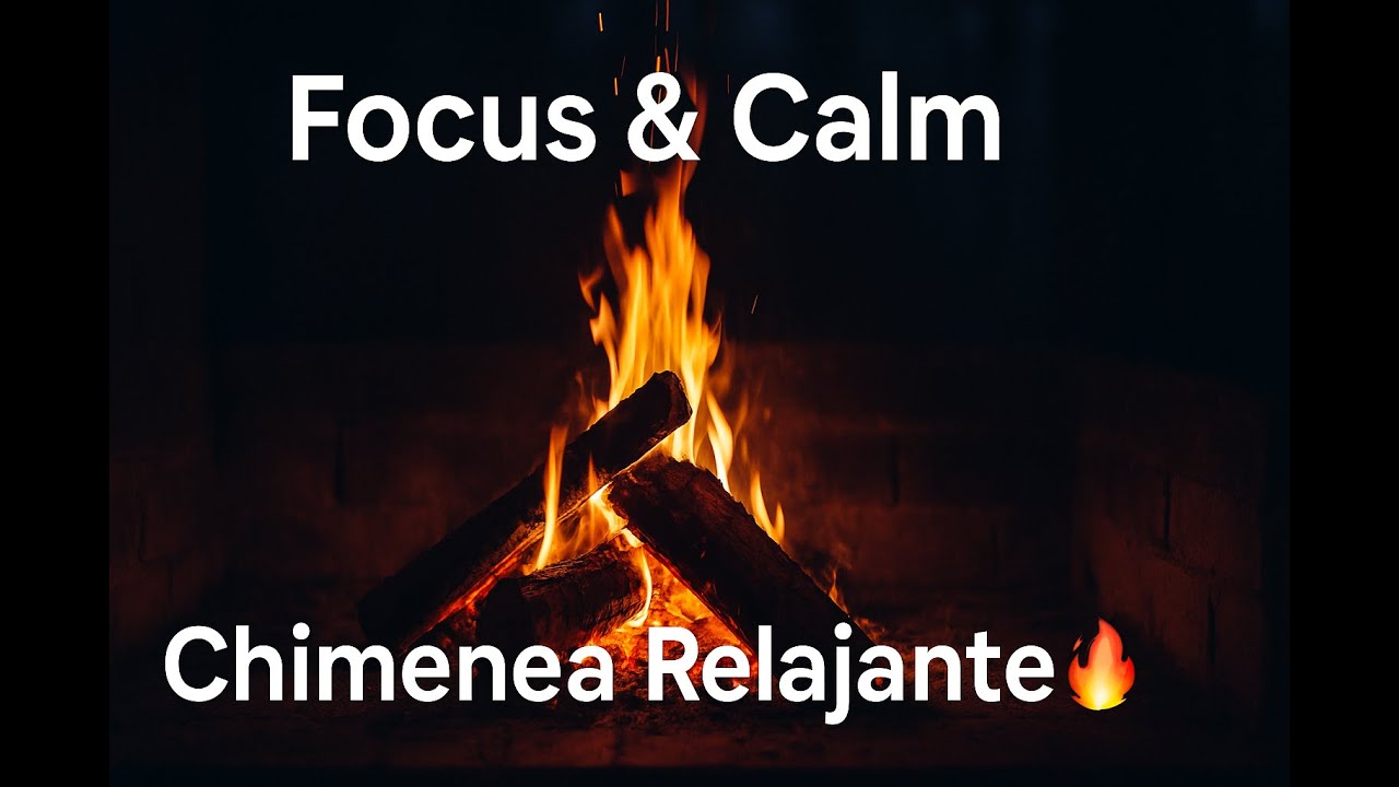 Chimenea Relajante para Enfocarse y Trabajar – Fireplace for Focus & Calm Ambience | Auralooma