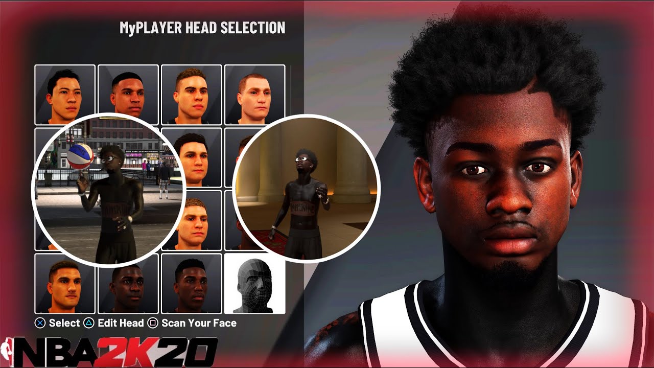 *DRIPPY* BEST DARKSKIN DRIBBLE GOD FACE CREATION TUTORIAL IN NBA 2K20 | LOOK LIKE A STAGE PLAYER