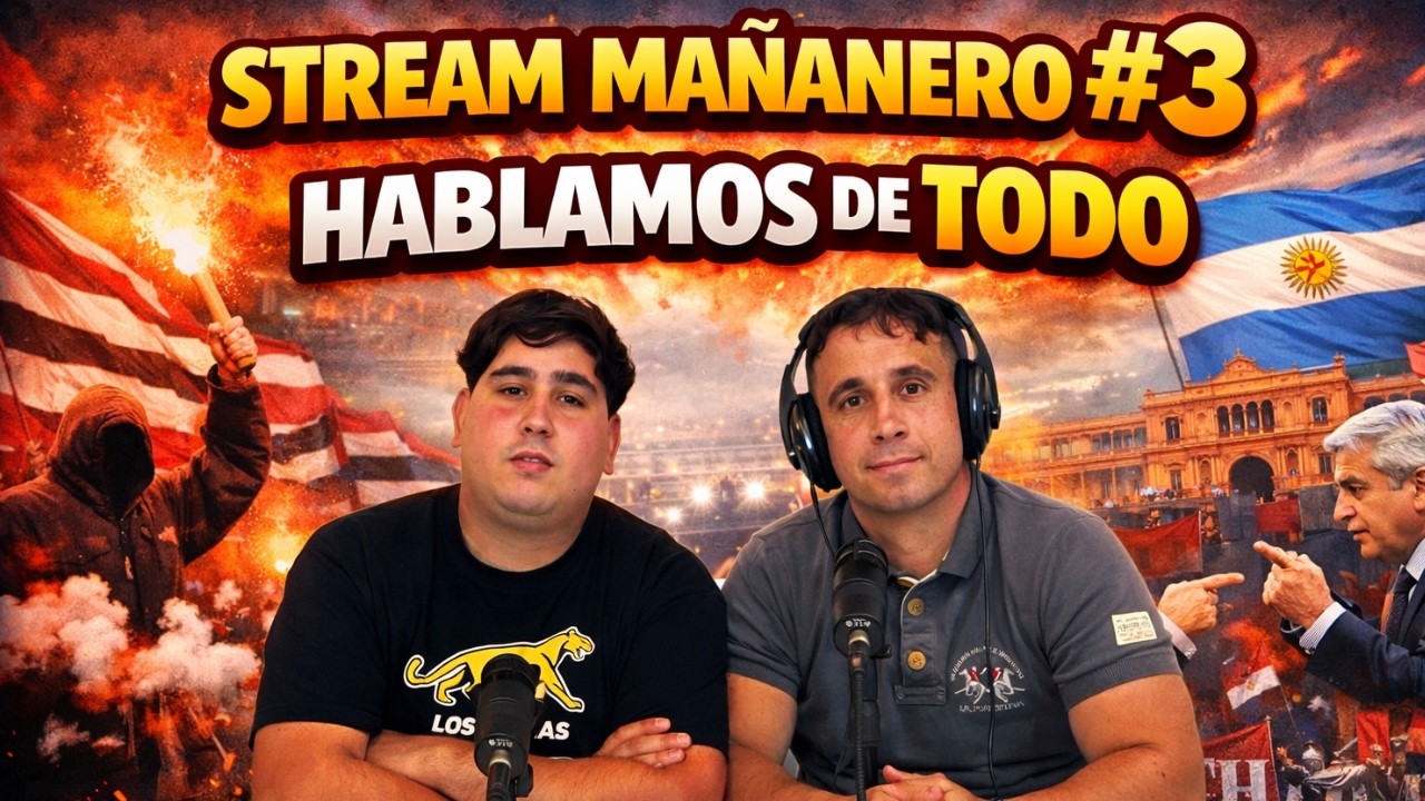 STREAM MAÑANERO #3 Con Gabriel Vall - Barras, Fútbol, Politica, Reacciones, Juegos.. DE TODO!