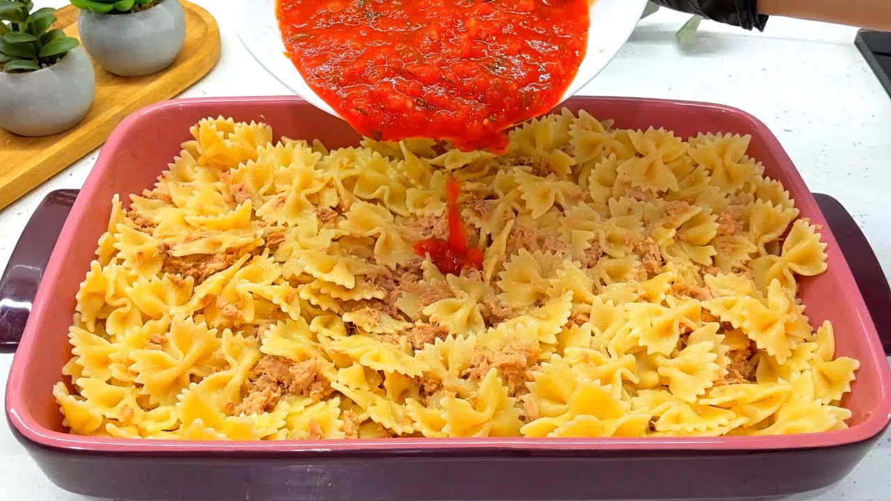 У вас дома есть консервированный тунец и макароны? Легкий и вкусный рецепт! #9