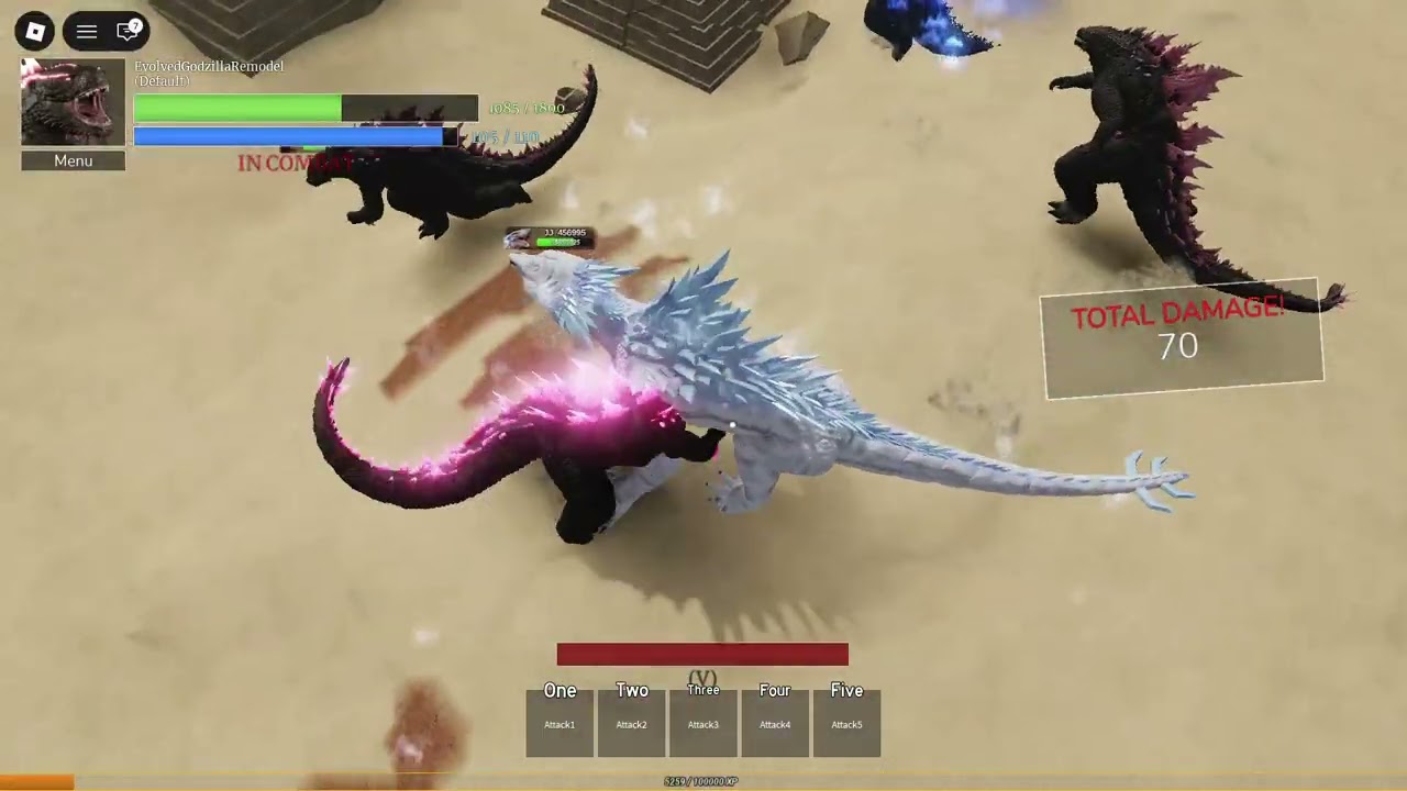 Roblox Age of titans Godzilla evolved rework gameplay