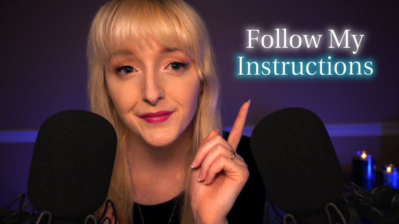 ASMR Follow My Instructions With Your Eyes Closed 💤Whispered