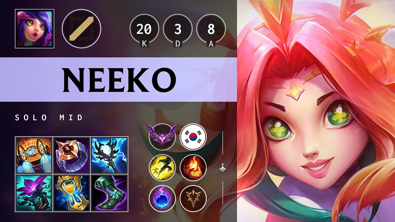 Neeko Mid vs Lissandra: Triple Kill, Legendary - KR Master Patch 14.16