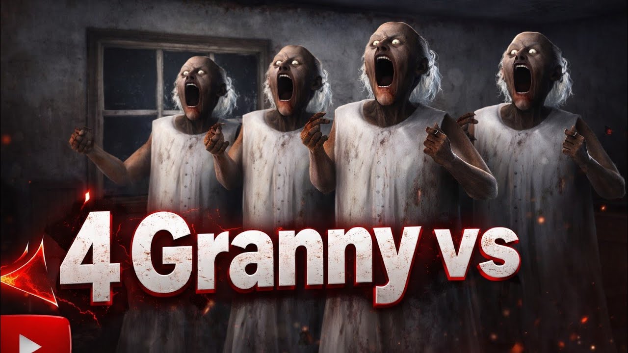 4 Granny vs Me 😱 | Can I Survive This Nightmare?