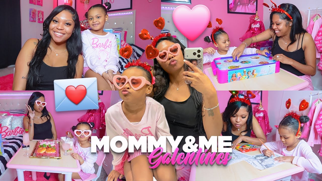 MOMMY & ME GALENTINES: dance party, at home dance party + making slushies ♡
