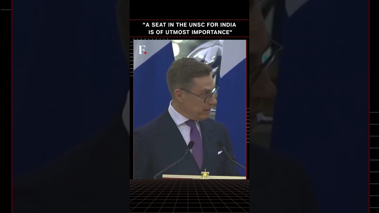 #FirstpostNews: Finland President Stubb Backs India for UN Security Council Seat | N18G