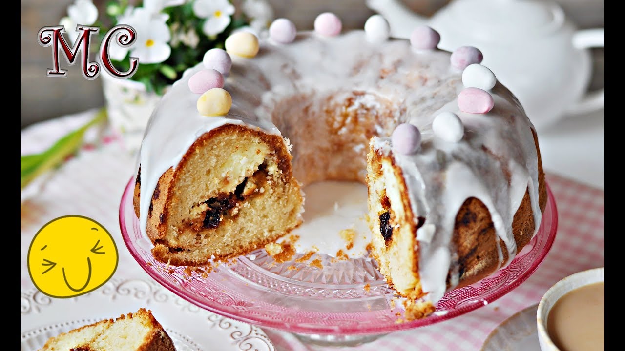Wielkanocna Babka z Budyniem i Konfiturą Wiśniową – Przepis – Mała Cukierenka