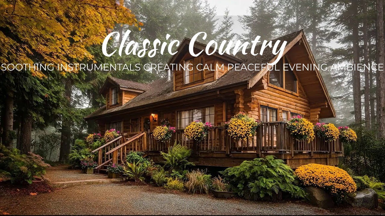 Classic Country | Soothing Instrumentals Creating Calm Peaceful Evening Ambience