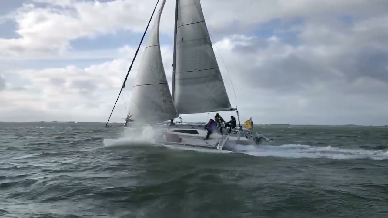 Antwerp Race snelheidsrecord met trimaran Triki
