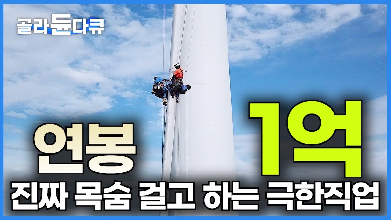전국 풍력발전소 단지 다니며 연봉 1억 버는 고공 작업자가 직업 때문에 희생해야 하는 것들┃아무나할 수 없는 일, 목숨 걸고 하는 진짜┃극한직업┃#골라듄다큐