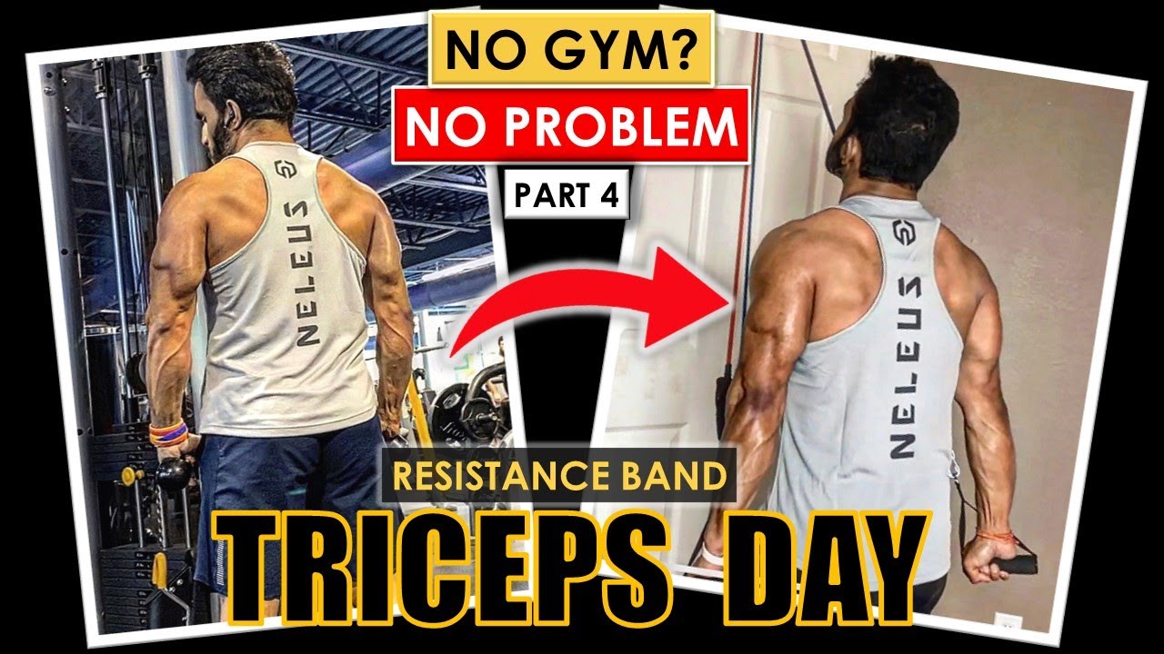 TRICEPS DAY - Resistance Band Complete Gym Workout | PART 4 of 7 | Fitness My Life