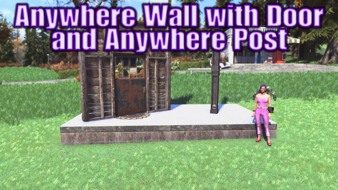 Fallout 76 Hacks - Make Blueprints for Anywhere Wall/Door & Anywhere Post WITHOUT ATOMIC SHOP ITEMS