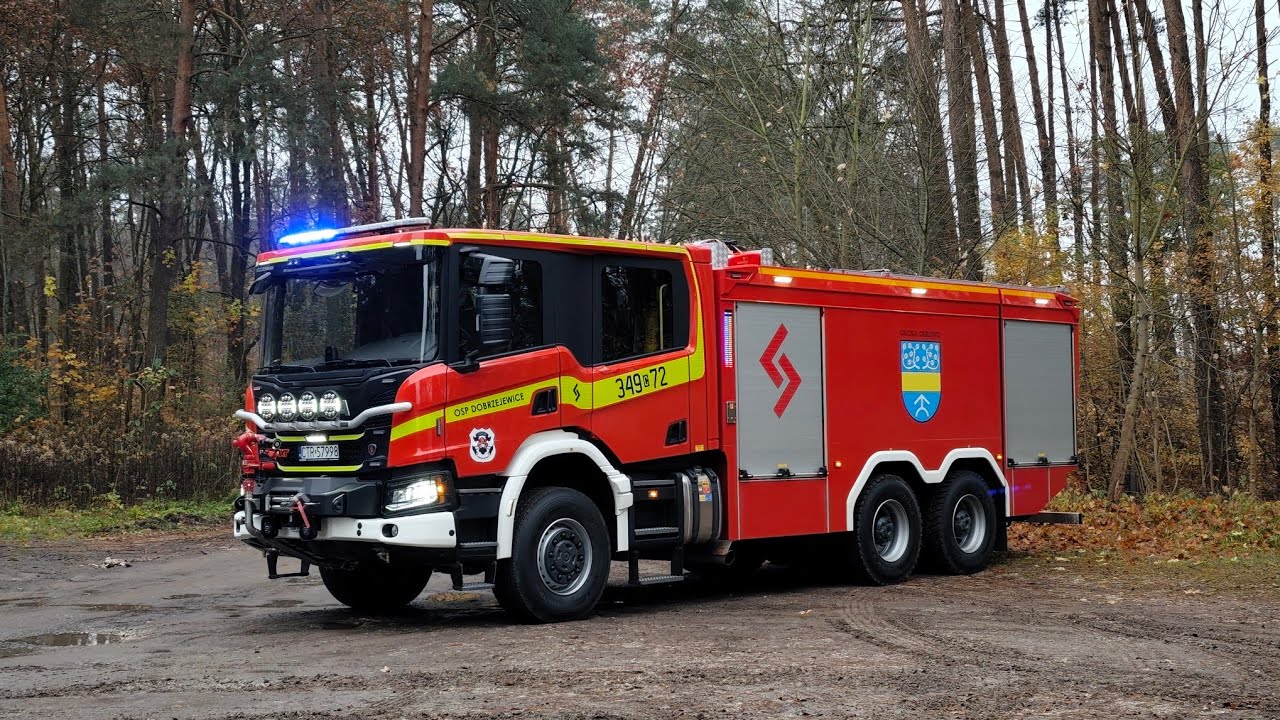 Prezentacja 349[C]72-GCBA 10/62 Scania P450XT/PS Szczęśniak-OSP Dobrzejewice