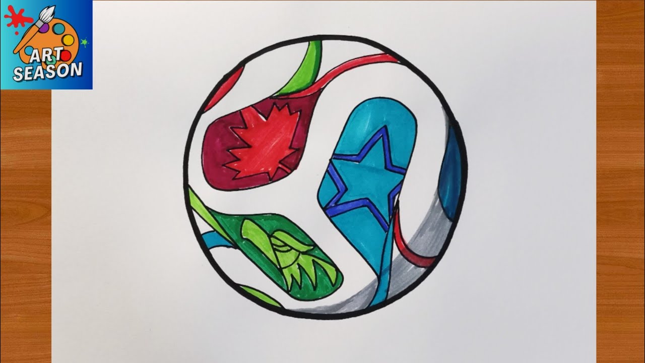 How to Draw 2026 World Cup Ball Match | Adidas Trionda