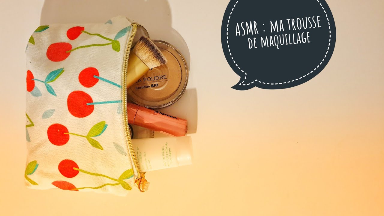 ASMR : je vous montre ma trousse de maquillage ! (chuchotements et triggers cosmétiques)