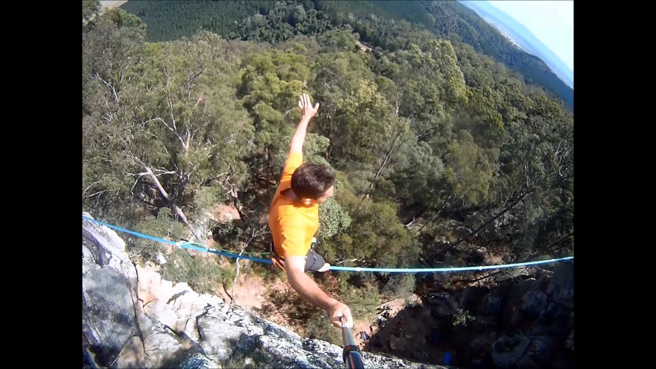 Highlining with a Pole Mounted GoPro