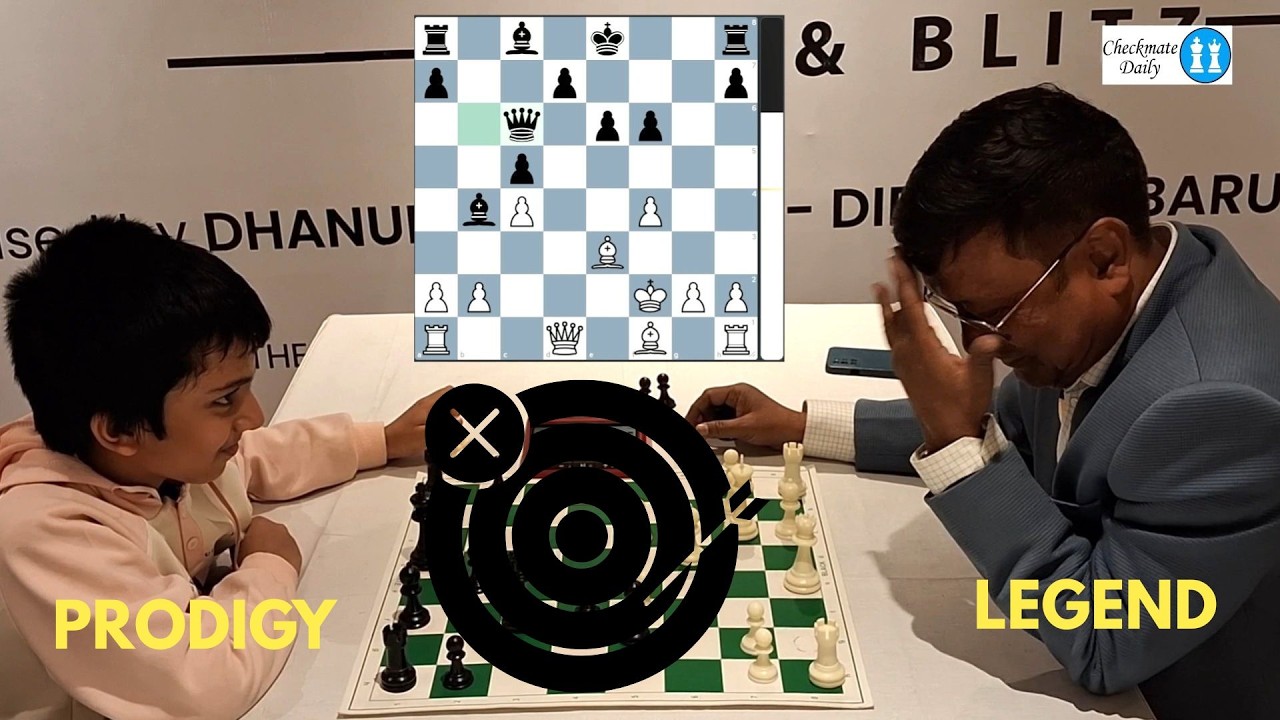 Legend misses a great opportunity against Prodigy - GM Dibyendu Barua vs CM Sarbartho Mani