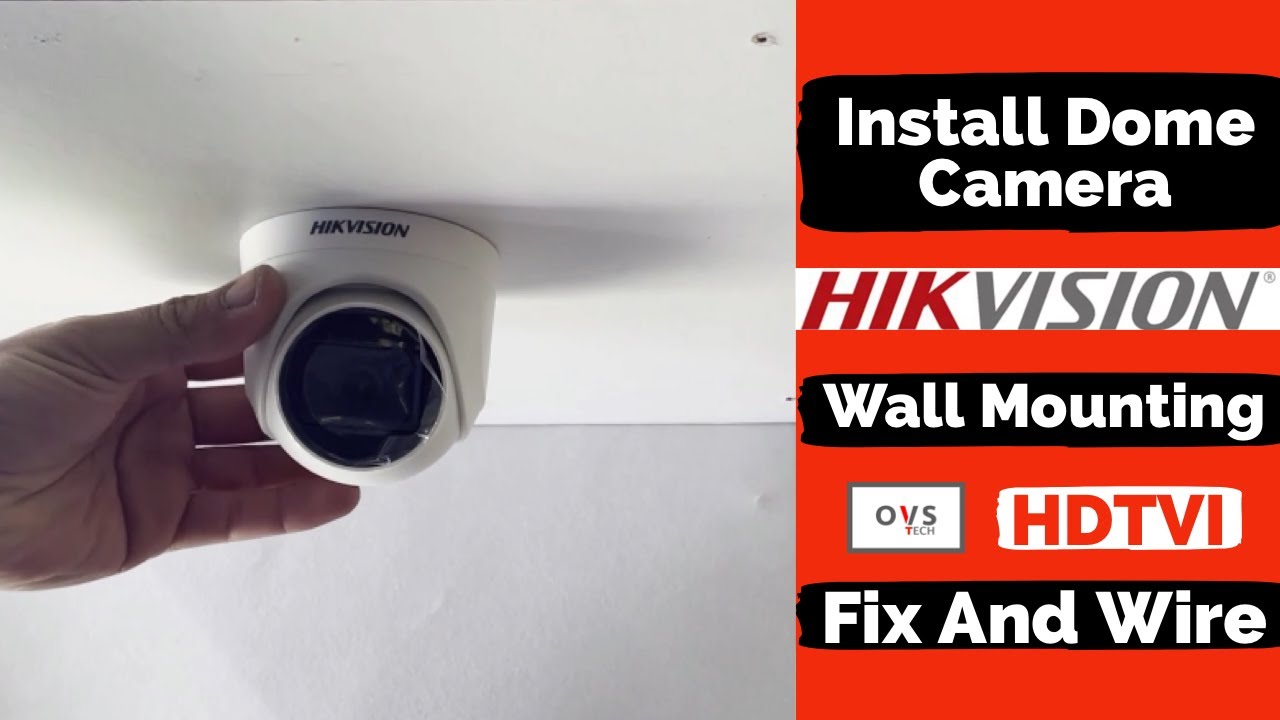 Install And Wire A Dome Camera I Wall Mounting I Using Balun CCTV