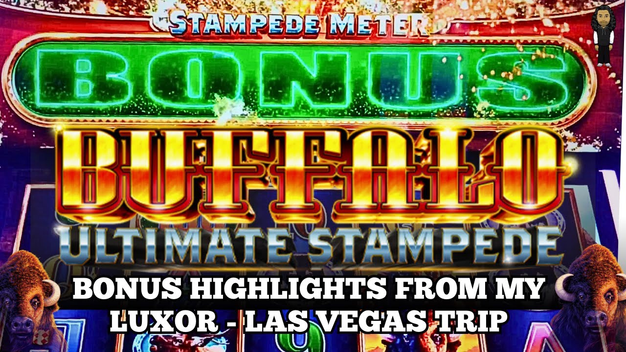 BIG WIN!! BONUSES Buffalo Ultimate Stampede Slot @LuxorCasinoLasVegas #vegas #slot #slotbonus
