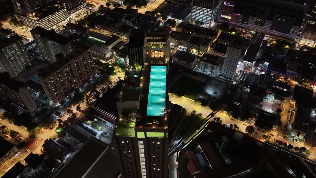 Bird’s Eye View of Riveria Residence | Night Drone Cinematic