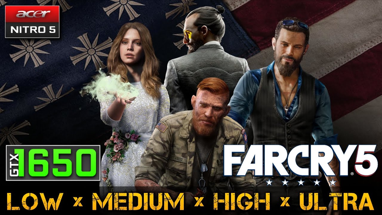 Far Cry 5 - GTX 1650 Benchmark | Acer Nitro 5 Gaming Test | Ryzen 5 3550H