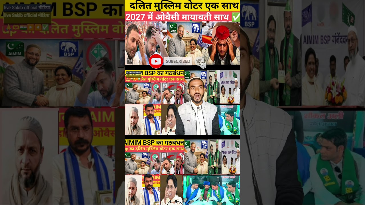 UP election 2027 Muslim voters, Dalit voters together #uppoliticalnews #bsp #aimimup