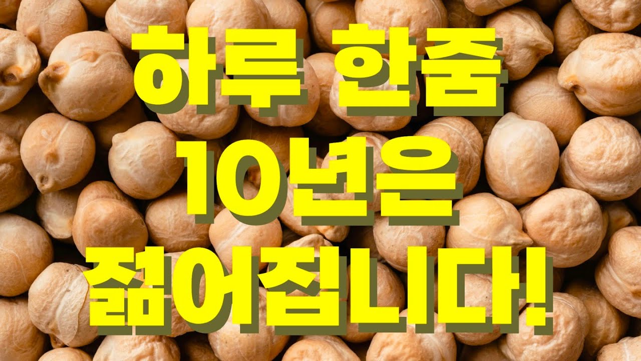 병아리콩의 놀라운 효능! 시니어 건강을 지키는 황금콩의 비밀