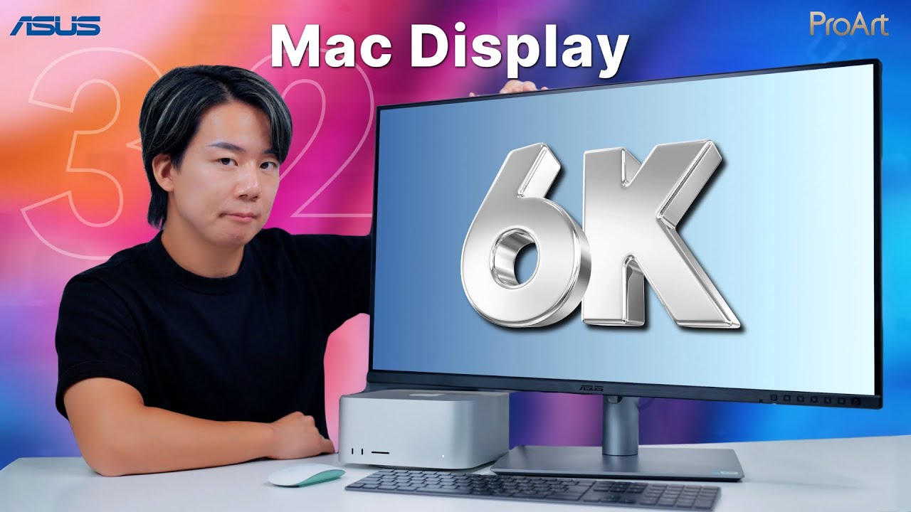 【Macユーザー必見】やっと出た！待望の6K32インチモニター！ASUS ProArt Display 6K PA32QCVレビュー！