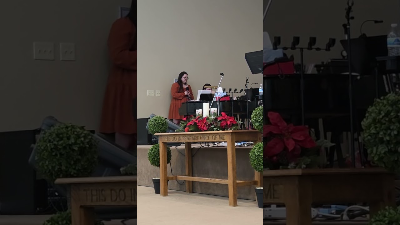 Amelia and Delaney singing Make Room at OBC