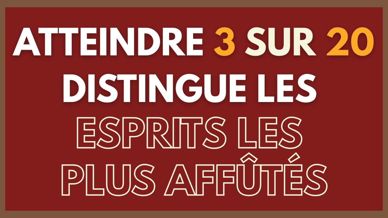 SEULS LES SENIORS LES PLUS LUCIDES EXCELLENT DANS CE DÉFI EXIGEANT