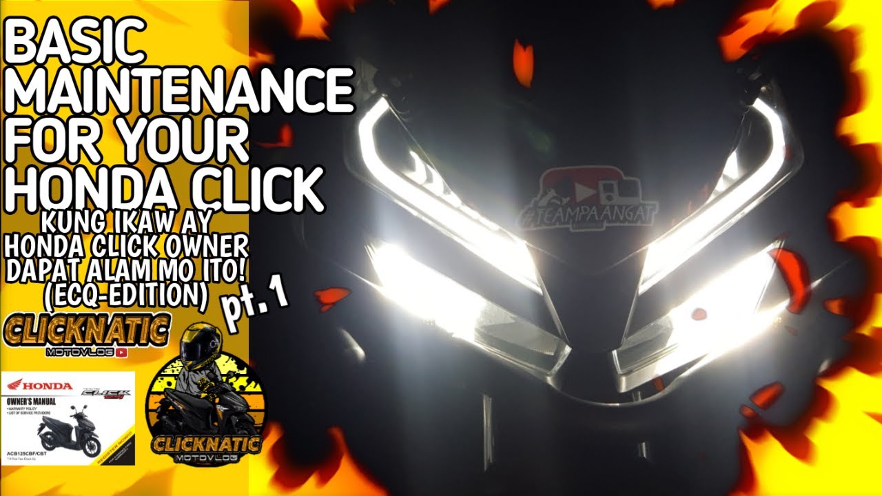 BASIC MAINTENANCE FOR HONDA CLICK