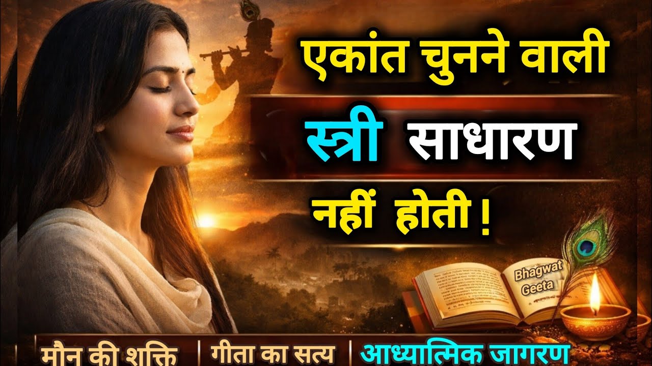 जो स्त्री अकेले रहना सीख जाती है, वह साधारण नहीं रहती | #SpiritualAwakening #InnerPeace #चेतनामृत