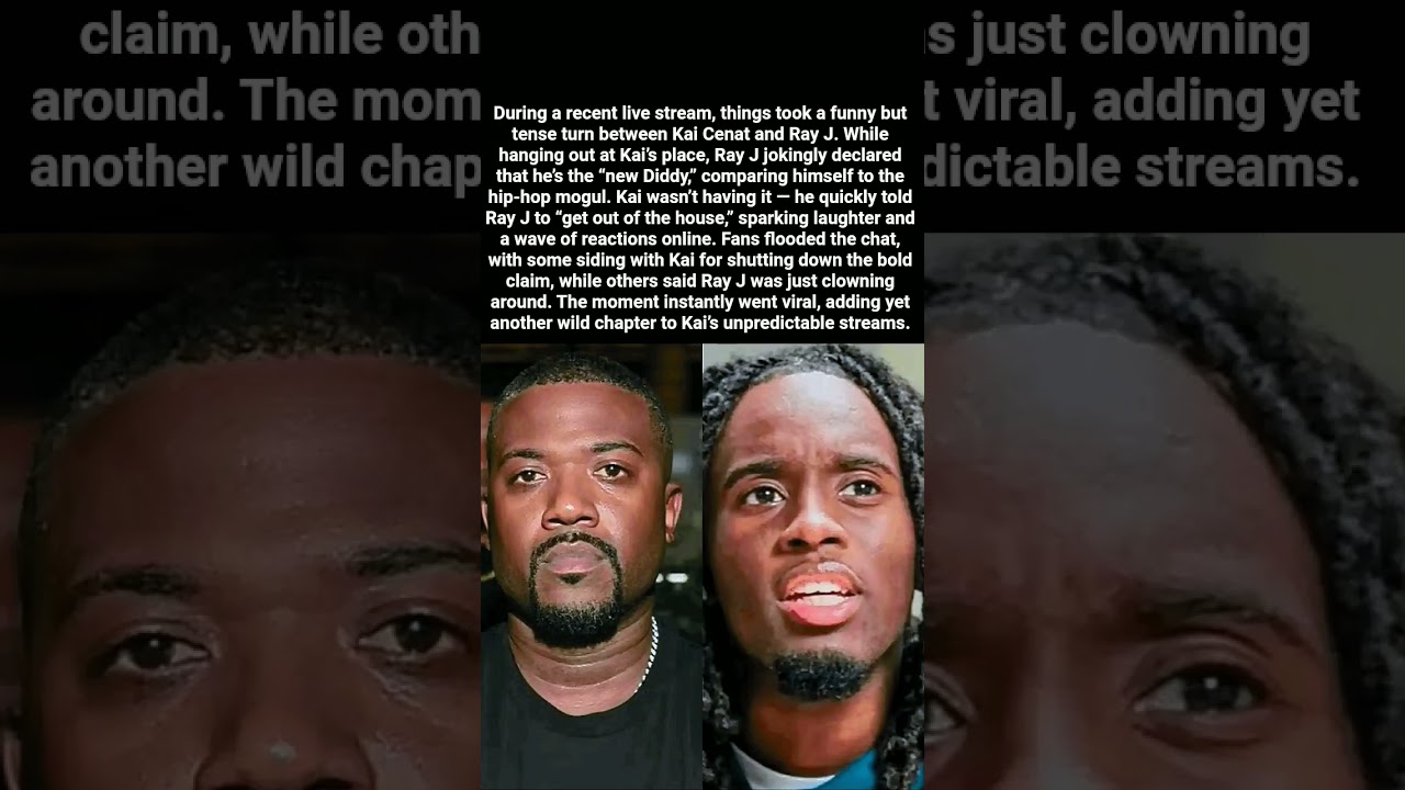 Kai Cenat Kicks Ray J Out After He Claims He&rsquo;s the &ldquo;New Diddy&rdquo; #diddy #Kai cenat