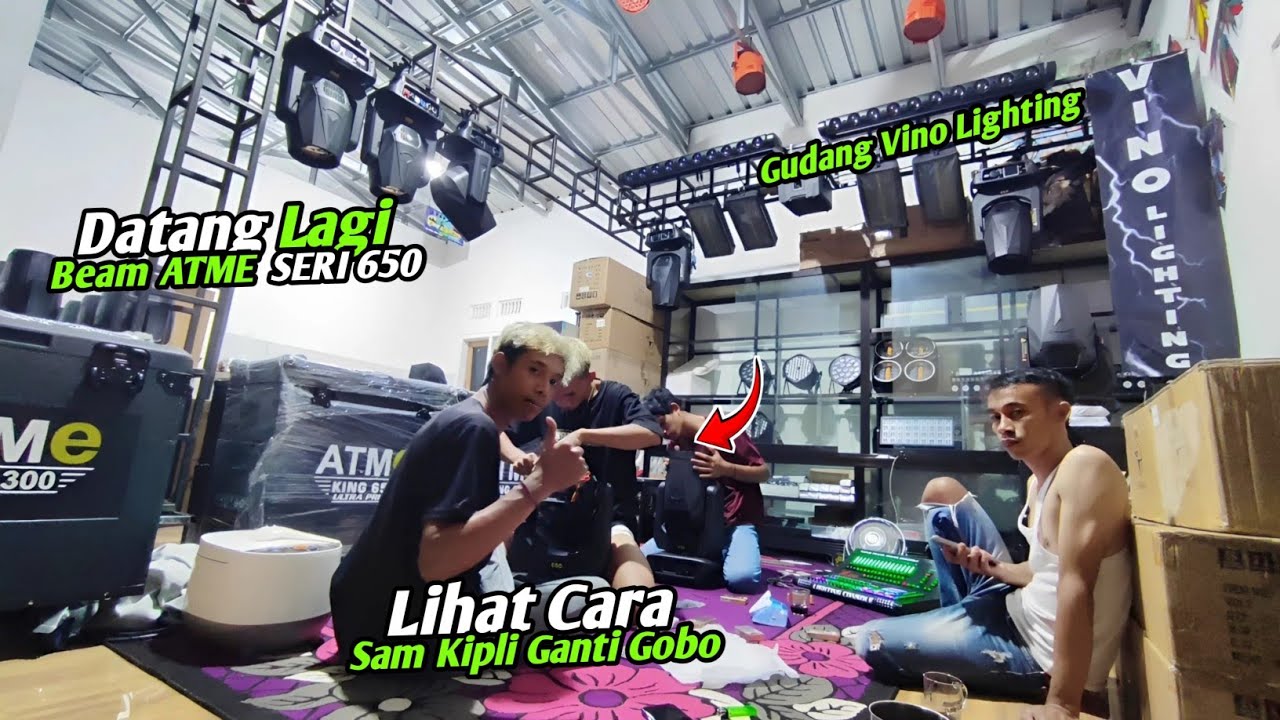 LIHAT SAM KIPLI GANTI GOBO VINO LIGHTING🔥 Langsung Datang Lagi Unit ATME