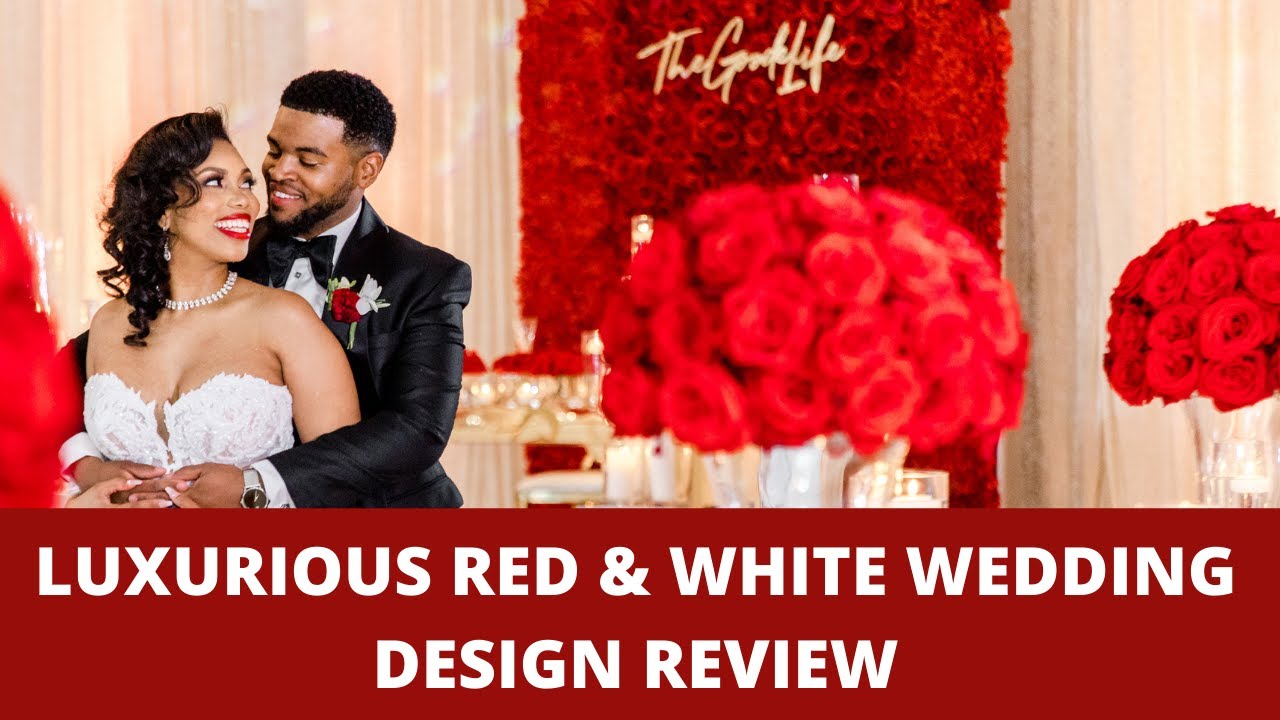 Luxurious and Modern Red & White Wedding Decor Design Review