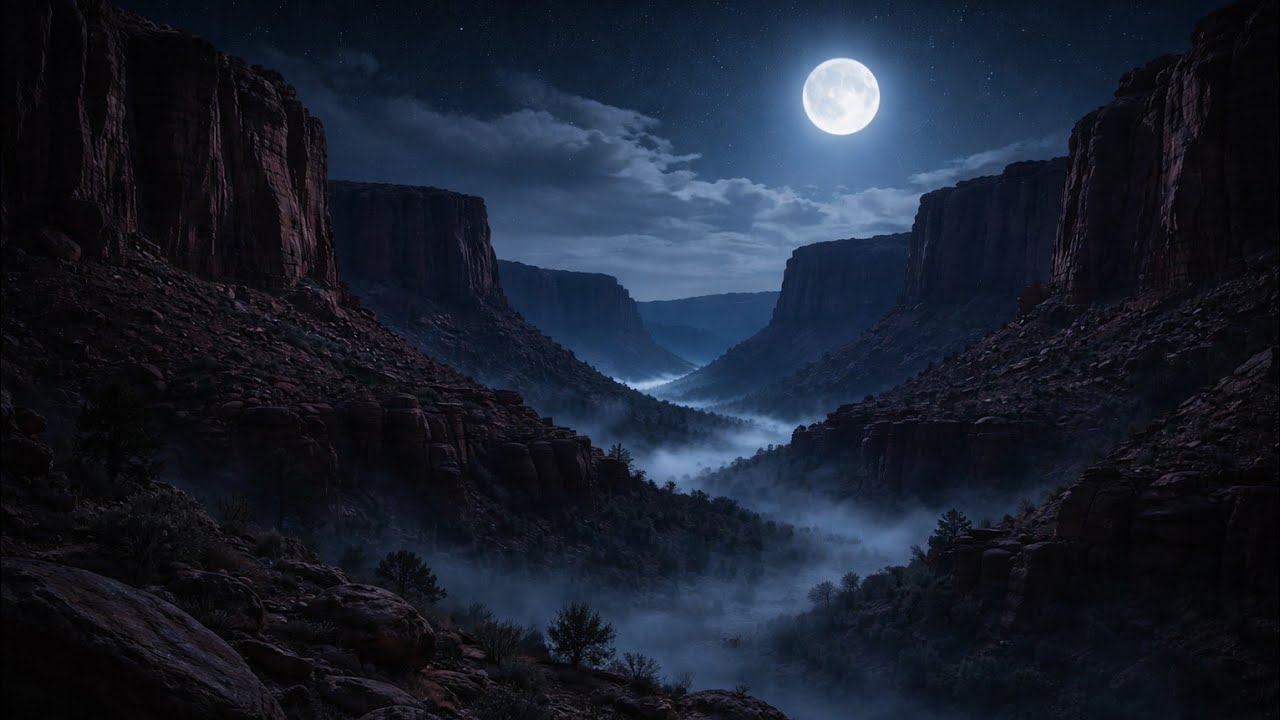Nightfall Over the Forbidden Canyon (Dark Western Ambience)
