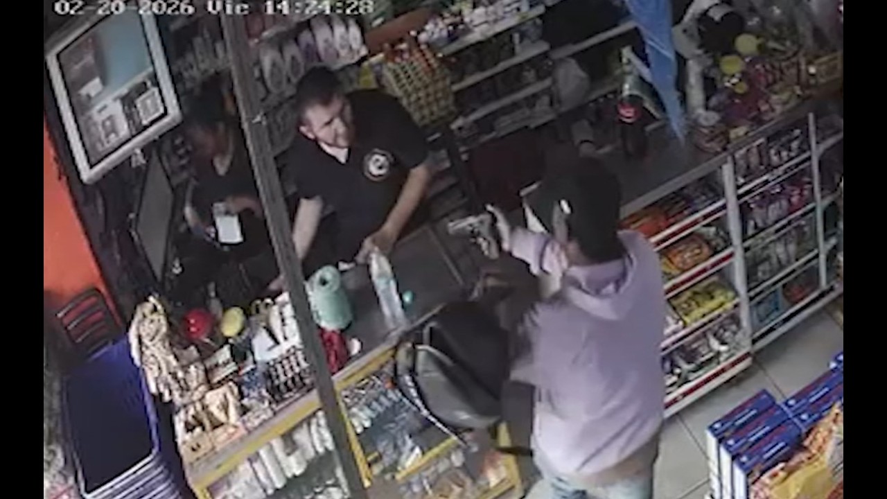 Video registró hurto a mano armada en supermercado de Bello